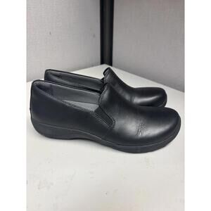 Dansko Women's Black Leather Work Shoes Slip Resistant Size 38